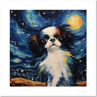 Japanese Chin Portrait Painting Posters and Art